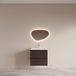Boss & Wessing BWS Badmeubelset Riga met Asia Wastafel Wit 60 cm Bruin Eiken