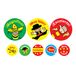 SuperStickers Spaanse lofstickers, 1240 stuks bumperstickers, in gemengde maten, perfect voor leraren.