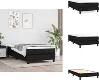 vidaXL Boxspring bed 90x190 cm stof zwart