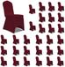 vidaXL Stoelhoezen stretch 30 stuks bordeauxrood