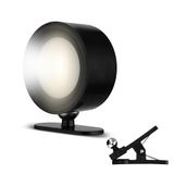 REV Klemlamp - klemlamp met accu, LED wandlamp binnen 150lm, dimbaar, 360° rekbaar - ideaal voor hal, slaap- en woonkamer, zwart