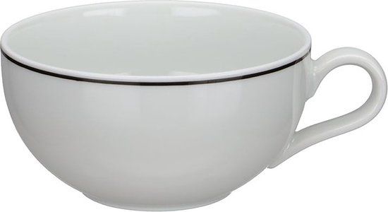 Thomas Cult Linea Negra Theekop - Wit Porselein - 10 cm