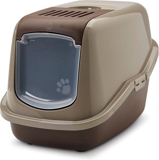 Savic Nestor Kattenbak - Grijs/Bruin - 56 x 39 x 41 cm