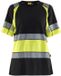 Blåkläder 3410-1030 T-shirt haute visibilité pour femmes à manches courtes noir/jaune haute visibilité XS