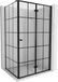 Mexen Mist-F cabine de douche pliable droite 100 x 75 cm, grille noire, noir