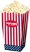 Merkloos / Sans marque Amerikaanse popcorn en snoep serveer bakjes - 4x stuks - 16 x 9 cm - karton