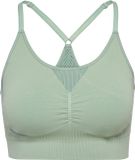 Hummel Hmlhiit Soutien-gorge rembourré sans coutures 232027 Femmes Soutien-gorge de sport Frosty Green M