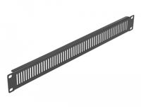 DeLOCK 66670 19" Panneau plein ventilé 1U Noir