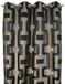 Sans CA00069-701 Glasgow gordijn, Chenillé Jacquard, polyester, 140 x 270 cm, chocoladebruin