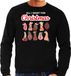Bellatio Decorations Foute Kersttrui / Sweater - Heren - Zwart - Maat M