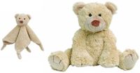 Happy Horse beer Boogy beige knuffeldoekje en knuffel 35 cm