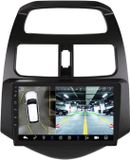 Happiq Autoradio Bluetooth avec caméra - Carplay - Pour Chevrolet Spark Beat Matiz (2010-2014) - Convient pour Apple et Android - Stéréo - Navigation