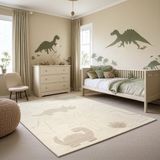 the carpet Elisa Kinder Vloerkleed & Speelkleed voor Kinderkamer – Crème – 120 x 160 cm