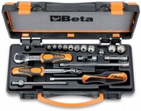 Beta 19-delige 1/4" dopsleutelset 12-kant 5-14mm 900MB/C19
