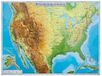 Relief USA 1:6,8 Mio avec cadre en aluminium