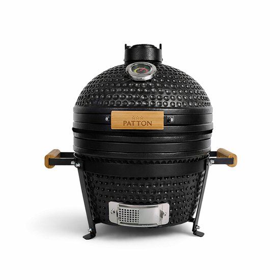 Patton Classic Kamado 16" Table Chef - Medium - Ø34 cm - Matzwart