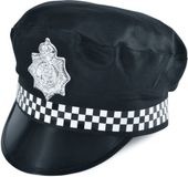 Rubies Politie/agent verkleed helm - zwart - kunststof - voor volwassenen