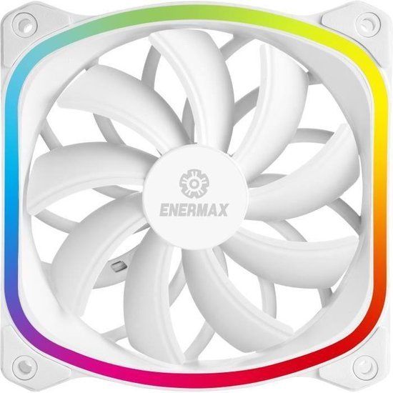 Enermax SquA RGB White Computer behuizing Ventilator 12 cm Wit