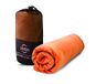 Norstat Microvezel-sporthanddoek met draagtas - oranje - 76 x 152 cm
