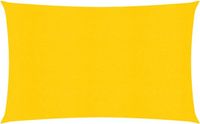 vidaXL Zonnezeil 160 g/m² 2x4 m HDPE Geel