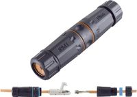 BKL Electronic 10121207 Connecteur LSA, CAT 6a, IP68, extérieur Noir