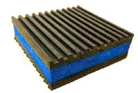 RS PRO Dempingsmat, isolatiekussen voor trillingsdemping, EVAC-schuim, 20 psi, 22 mm, 100 x 100 mm, verpakking van 4 stuks