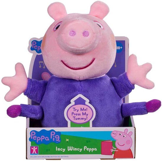Smooshzees PEPPA NURSERY RHYMES TALKING PLUSH - INCY WINCY