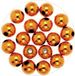 Non-branded Shiny deco beads - Acrylic - Jewelry making - Orange - 120 pieces - Dia 10 mm