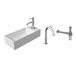 Salenzi Fonteinset Spy Glans Wit 45x20 cm Chroom