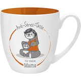 GRUSS & CO Anti-stress-mok met motief "Mama", mok met spreuk, 45 cl, New Bone China, cadeau voor haar, 45503