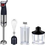 StarTech 5-in-1 Staafmixer - Handmixer - Model 3001 - Duikmixer - RVS - Hak-/mixmes - 220 V EU-stekker - Snijfunctie