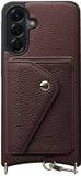 AVY Leren Hoesje Geschikt voor Samsung Galaxy A56 | Met Magnetische Kaarthouder | Compatibel met MagSafe | Leather Case met Wallet | Chocolate