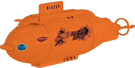 Carson 500707117 - XS Deep Sea Dragon 100% RTR(oranje), op afstand bestuurde boot, RC Boot