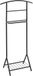 HAKU dressboy met schoenenrek voor slaapkamer en badkamer, dressboy zwart metaal - B 45 x H 101 x D 26 cm, stijl: modern