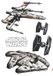 Komar Star Wars Spaceships Muursticker 100 x 70 cm