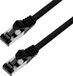 BKL Electronic 144003 Câble réseau RJ45, câble de brassage CAT 8.1 S/FTP 2 m Noir sans halogène