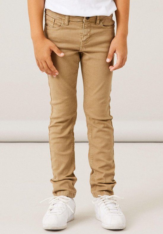 NAME IT NKMTHEO XSLIM TWI PANT - Kids - Size 104 - Kelp