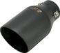 Simoni Racing Uitlaatsierstuk Rond/Schuin Inox Zwart - Ø102xL210mm - Montage 38->63mm