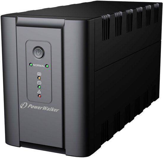 PowerWalker VI 2200 - UPS - 220/230/240 Volt wisselstroom V - 1,2 kW - 2200 VA - 9 ampère-uur - USB - uitgangen: 4 - zwart