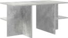 vidaXL Table basse gris béton 87 x 50 x 45 cm