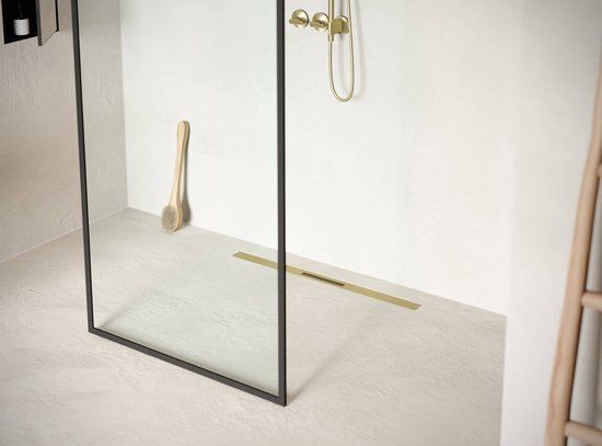 Easy Drain R-line Clean Color Douchegoot - 100cm - Brushed Brass