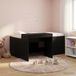 Maison Exclusive Lit superposé exclusif avec bureau pour enfants, couleur noire, dimensions 80 x 160 cm