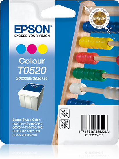 Epson Abacus inktpatroon kleur T0520 single pack / cyaan, geel, magenta