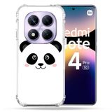Cokitec Versterkte hoes voor Xiaomi Redmi Note 14 Pro 5G Animal Panda Wit
