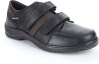 Mephisto Eymar Heren Klittenbandschoenen Zwart Leer Maat 44