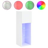 VidaXL TV-meubel met LED-verlichting 40,5x30x90 cm wit