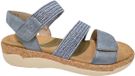 Remonte R6861 damessandalen met enkelbandje, Blauw, 42 EU