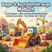 Bagger & Baustellenfahrzeuge Malbuch: Coole Bagger, LKWs und Baustellenfahrzeuge einfach ausmalen – Für Kinder ab 3 Jahren