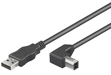 MicroConnect USB-kabel zwart 1m USB2.0 A-B