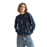 Scotch & Soda Embroidered Regular Fit Sweatshirt